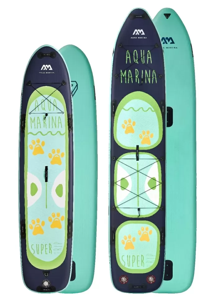 Надуваем SUP падъл борд Aqua Marina Super Trip Tandem 14'