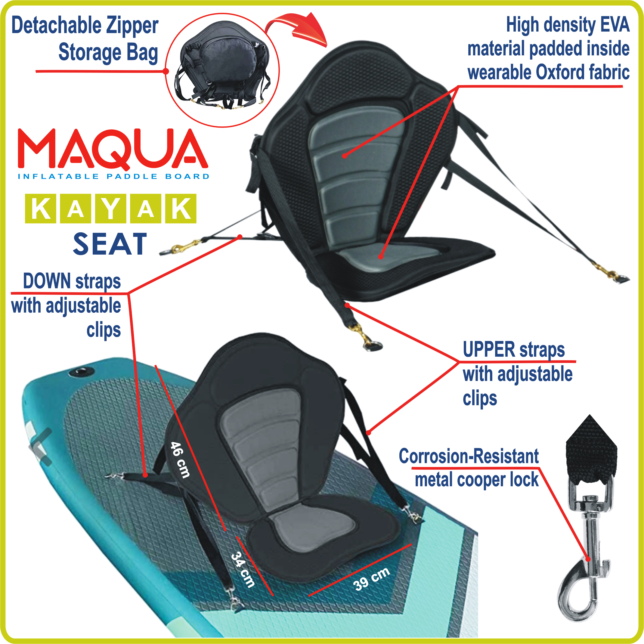 Надуваем SUP падъл борд MAQUA TILES Kayak Kit 10'8" - Image 4