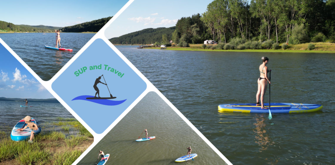 SUP-ер приключение в яз. Искър, гребане и сърфиране на вълни