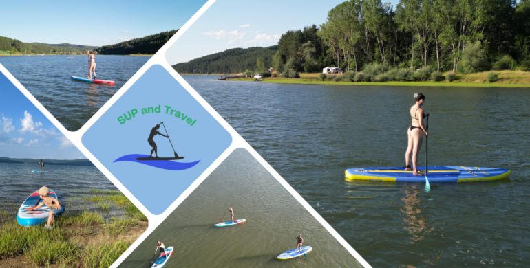 SUP-ер приключение в яз. Искър, гребане и сърфиране на вълни