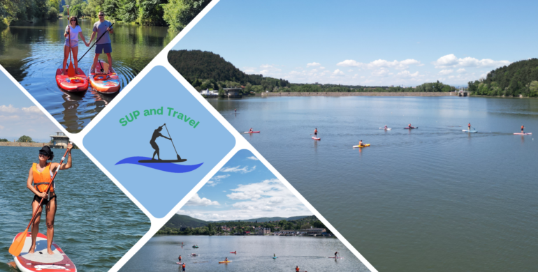 SUP-ер приключение на Панчаревското езеро, гребане с падъл борд край София