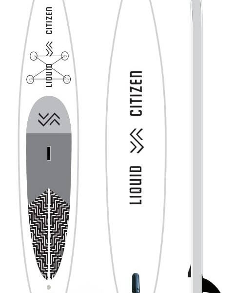 Надуваем падълборд Liquid Citizen Classic 14'