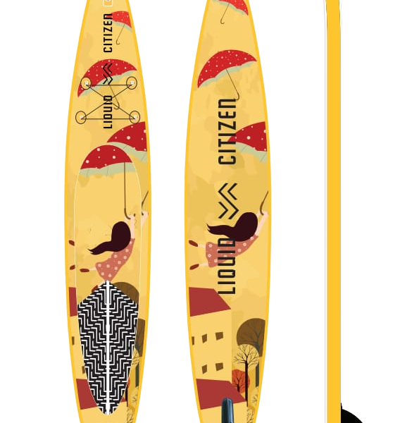 Надуваем падълборд Liquid Citizen Sunny Day 14'