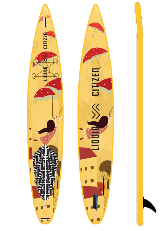Надуваем падълборд Liquid Citizen Sunny Day 14'