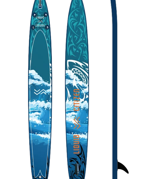 Гигантски надуваем падълборд Liquid Citizen Blue Wave 22'