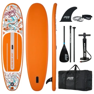 Надуваем падълборд iSUP Aqua Marina Pure Air 12' All-round Mini Combo